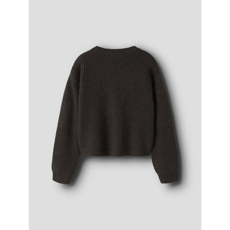 Name It Chocolate Plum Nkfholly Ls Boxy Short Knit Noos