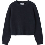 Name It Dark Sapphire Nkfholly Ls Boxy Short Knit Noos