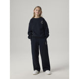 Name It Black Antique White Print Nkfria Ls Rlx Sweat Bru Noos