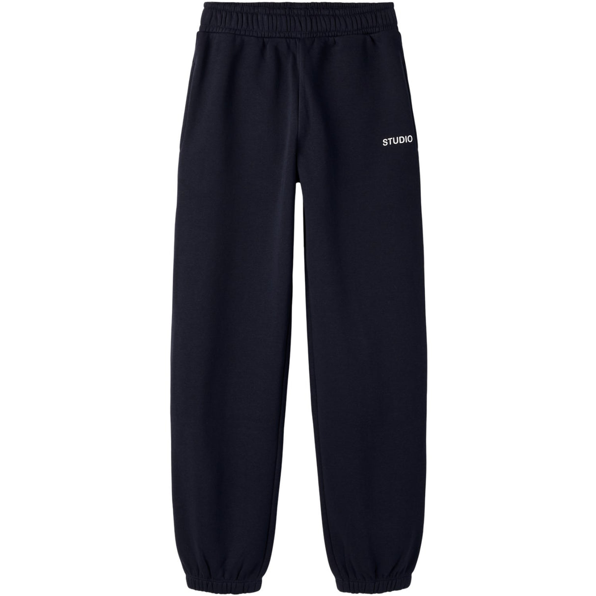Name It Dark Sapphire Bright White Print Nkmrio Rlx Sweat Pants Bru Noos