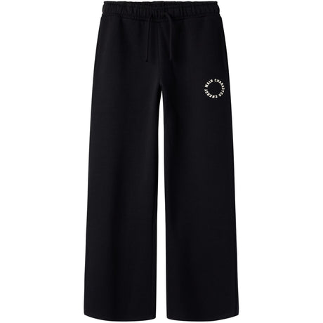 Name It Black Antique White Print Nkfria Wide Sweat Pants Bru Noos