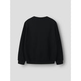 Name It Black Nkmflo Ls Nreg Sweat Bru Noos