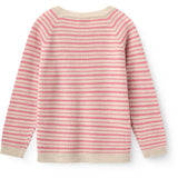 COPENHAGEN COLORS Blossom Pink Stripe Merino Classic Rib Blouse