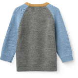 COPENHAGEN COLORS Grey Melange Comb. Merino Rib Knitted Blouse