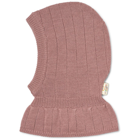 COPENHAGEN COLORS Winter Rose Merino Rib Knitted Balaclava