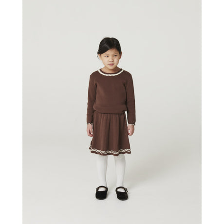 COPENHAGEN COLORS Walnut Comb. Knitted Tennis Skirt