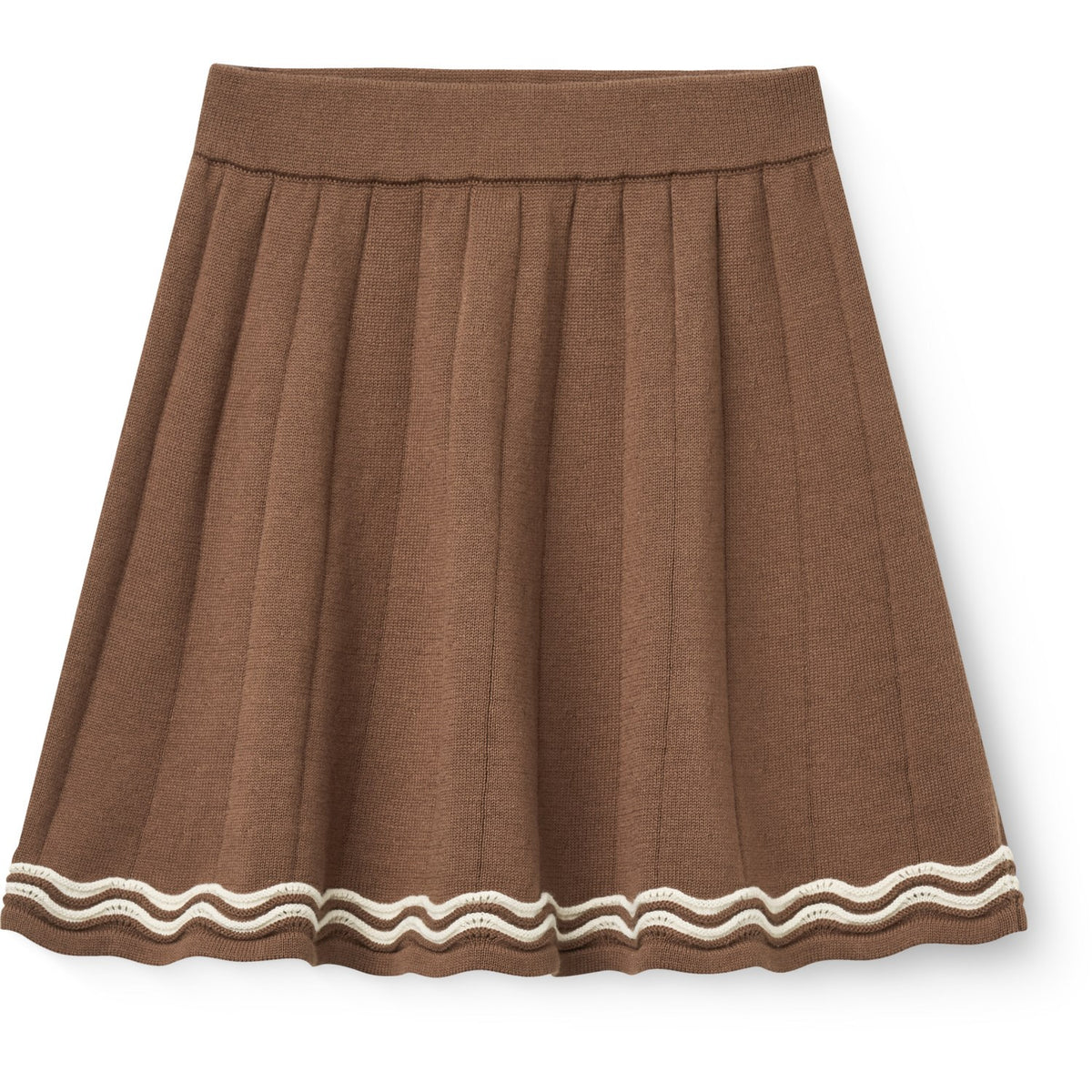 COPENHAGEN COLORS Walnut Comb. Knitted Tennis Skirt