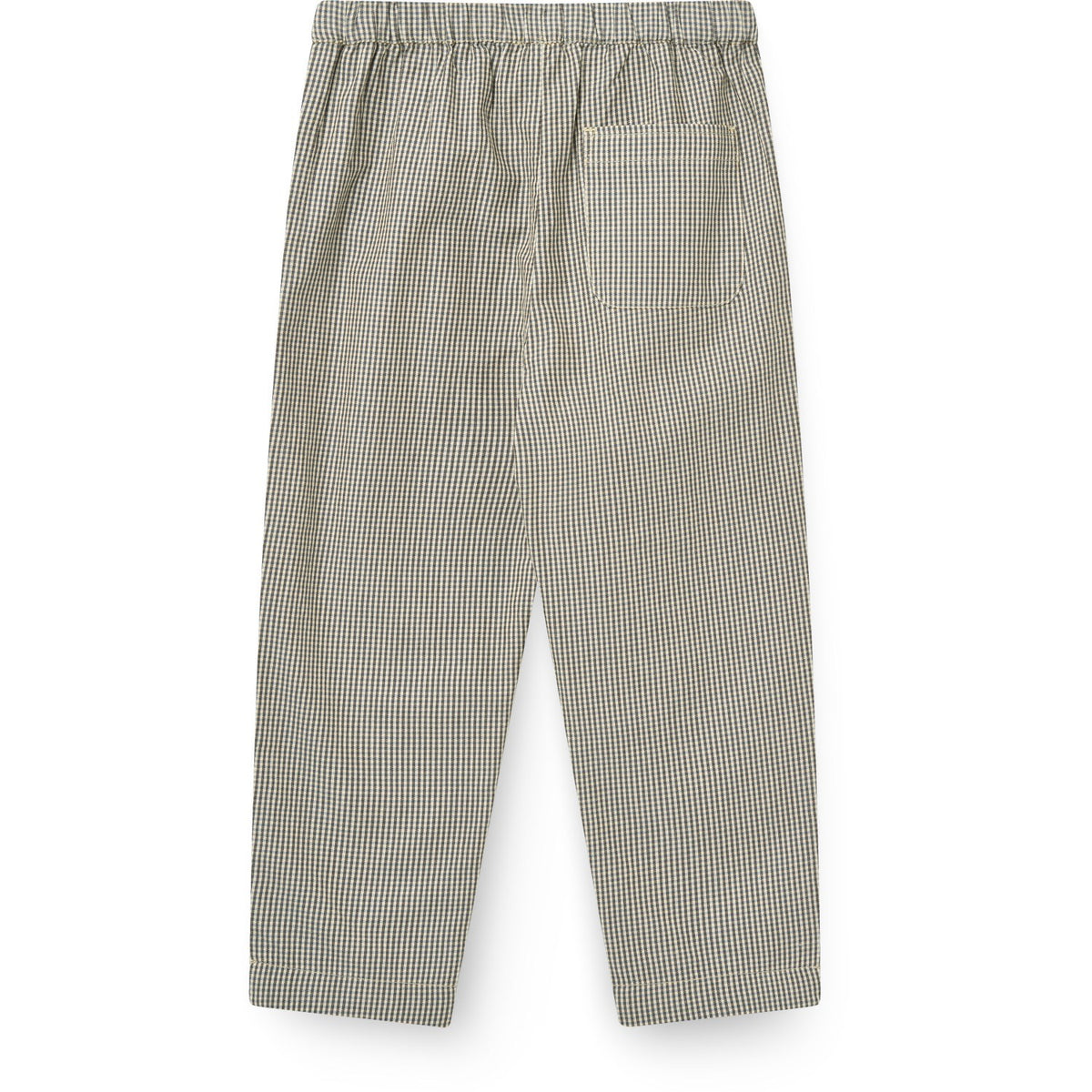 COPENHAGEN COLORS Endless Blue/Brown Check Comb Checkered Pant W. Adjustable Waist