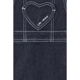 COPENHAGEN COLORS Raw Denim Organic Denim Spencer Dress W. Heart Pocket