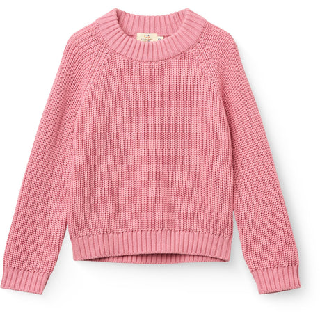 COPENHAGEN COLORS Blossom Pink Knitted Classic Rib Sweater