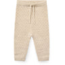 COPENHAGEN COLORS Pale Cream Melange Merino Pattern Baby Leggings