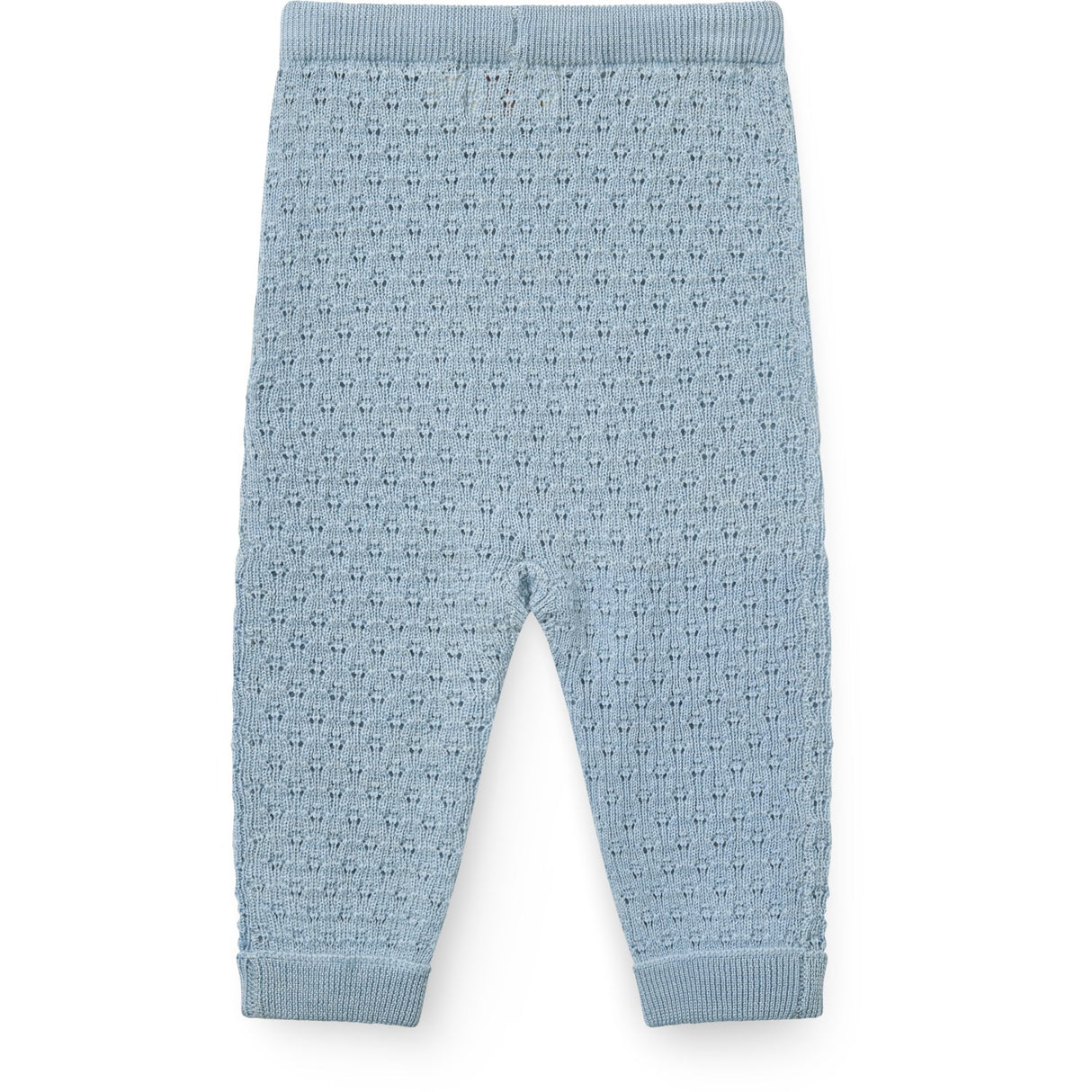 COPENHAGEN COLORS Dusty Blue Merino Pattern Baby Leggings