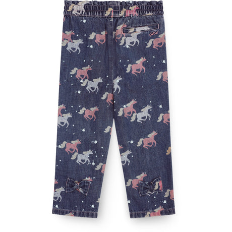 COPENHAGEN COLORS Dark Unicorn Wash Unicorn Denim Jeans Frill At Waist
