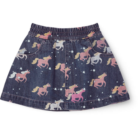 COPENHAGEN COLORS Dark Unicorn Wash Unicorn Denim Skirt