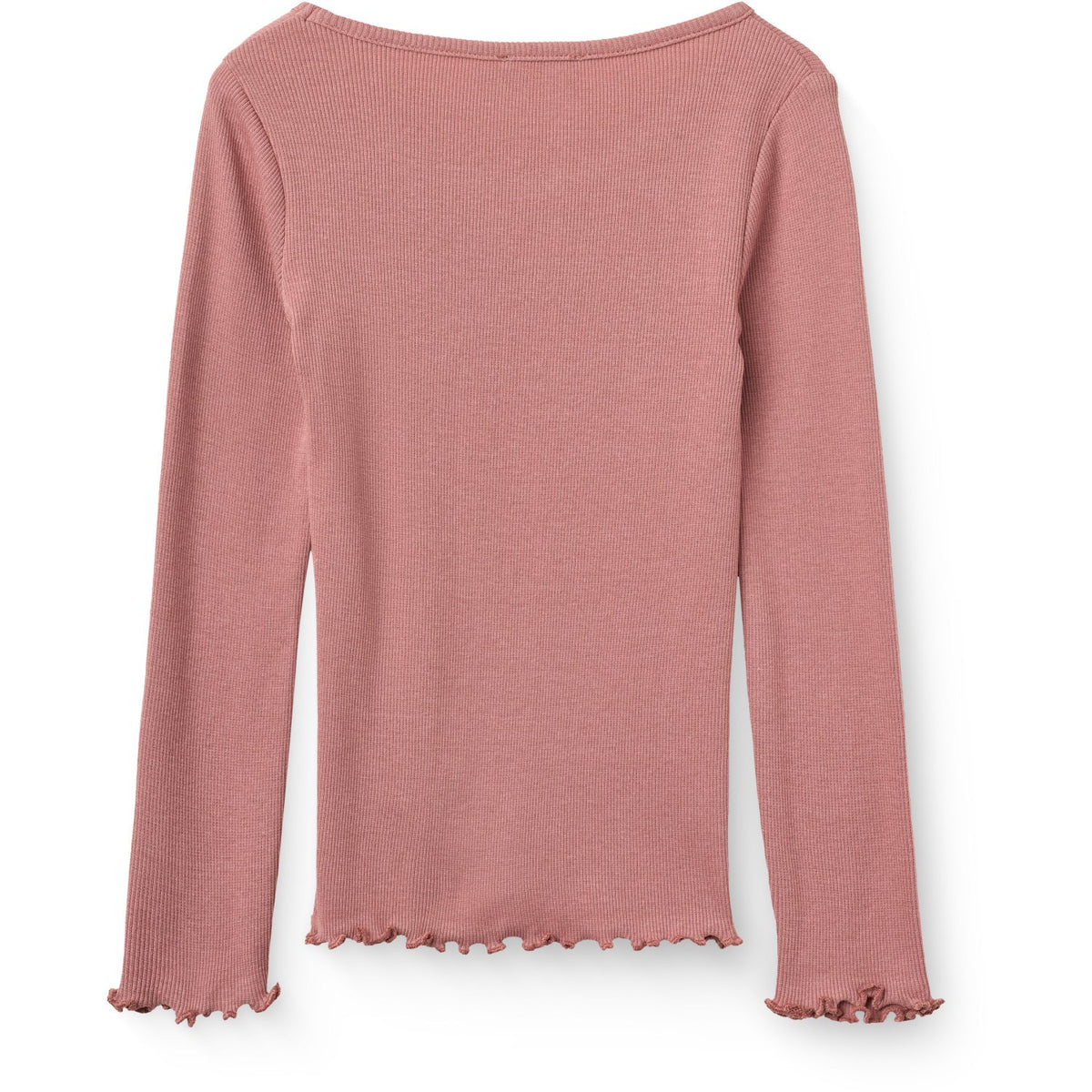 COPENHAGEN COLORS Winter Rose Modal Rib Ls Tee W. Heart Hole Pattern