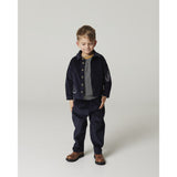 COPENHAGEN COLORS Navy Corduroy Overshirt W. Emb.