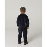 COPENHAGEN COLORS Navy Corduroy Overshirt W. Emb.