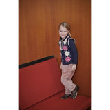 COPENHAGEN COLORS Navy/Soft Pink/Blossom Pink Comb. Argyle Vest W. Deco