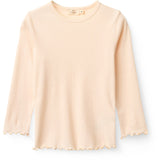 COPENHAGEN COLORS Dusty Rose Modal Rib Tee W. Picot & Ls