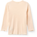 COPENHAGEN COLORS Dusty Rose Modal Rib Tee W. Picot & Ls