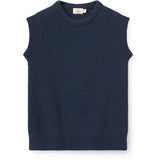 COPENHAGEN COLORS Navy Merino Rib Vest
