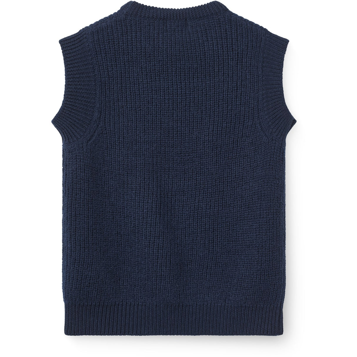 COPENHAGEN COLORS Navy Merino Rib Vest