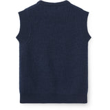 COPENHAGEN COLORS Navy Merino Rib Vest