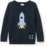 COPENHAGEN COLORS Navy Rocket Comb. Sweater W. Icon
