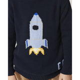 COPENHAGEN COLORS Navy Rocket Comb. Sweater W. Icon