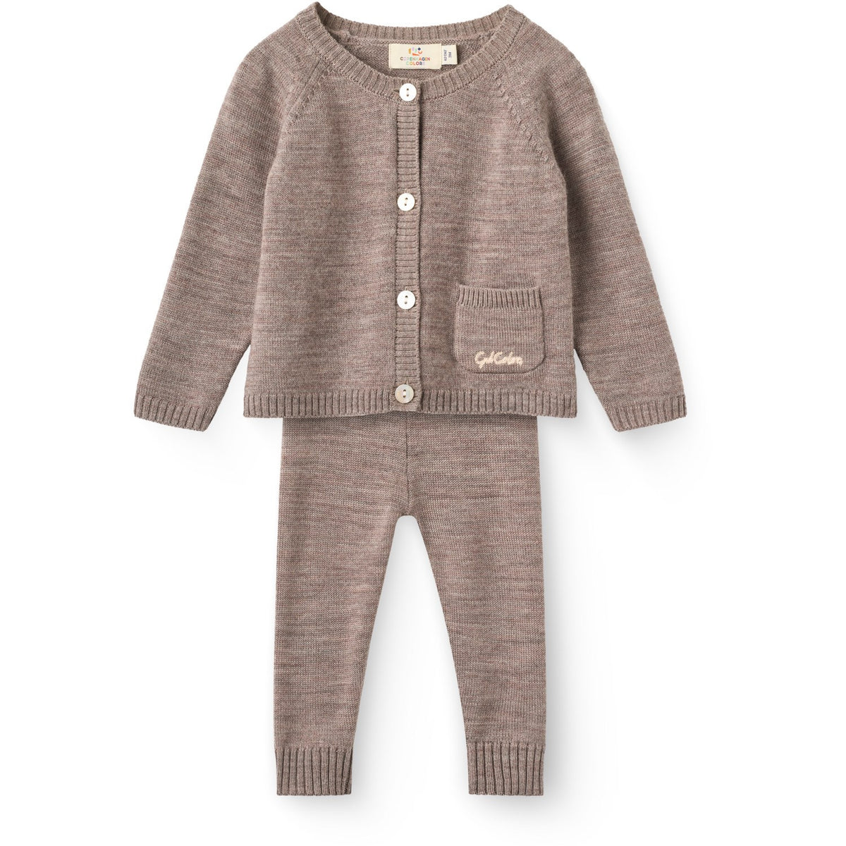 COPENHAGEN COLORS Natural Melange Classic Merino Baby Set