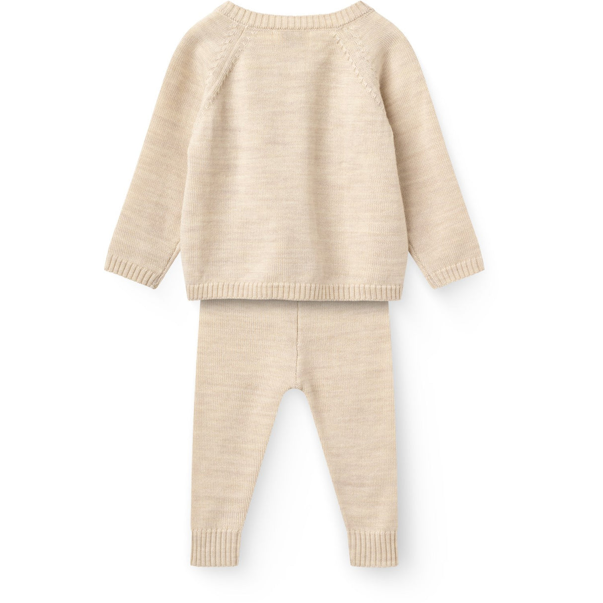 COPENHAGEN COLORS Pale Cream Melange Classic Merino Baby Set