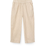 COPENHAGEN COLORS Sand Flower Print Aop Twill Pants W. Adjustable Waist