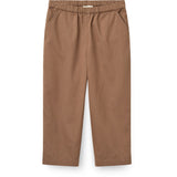 COPENHAGEN COLORS Walnut Twill Pants With Pockets And Adj. Waist