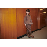 COPENHAGEN COLORS Walnut Twill Pants With Pockets And Adj. Waist