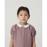 COPENHAGEN COLORS Winter Rose Check Comb. Checkered Blouse And Skirt Set