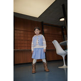 COPENHAGEN COLORS Endless Blue Quilted Vest W. Moon & Star Embroidery