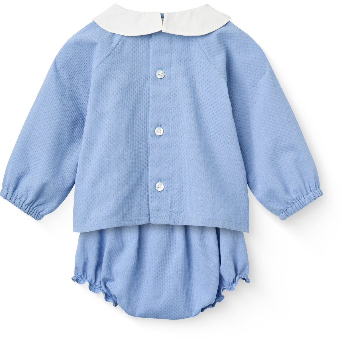 COPENHAGEN COLORS Endless Blue Baby Set - Blouse & Bloomers