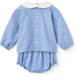 COPENHAGEN COLORS Endless Blue Baby Set - Blouse & Bloomers
