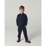 COPENHAGEN COLORS Navy Super Stretchy High School Cardigan