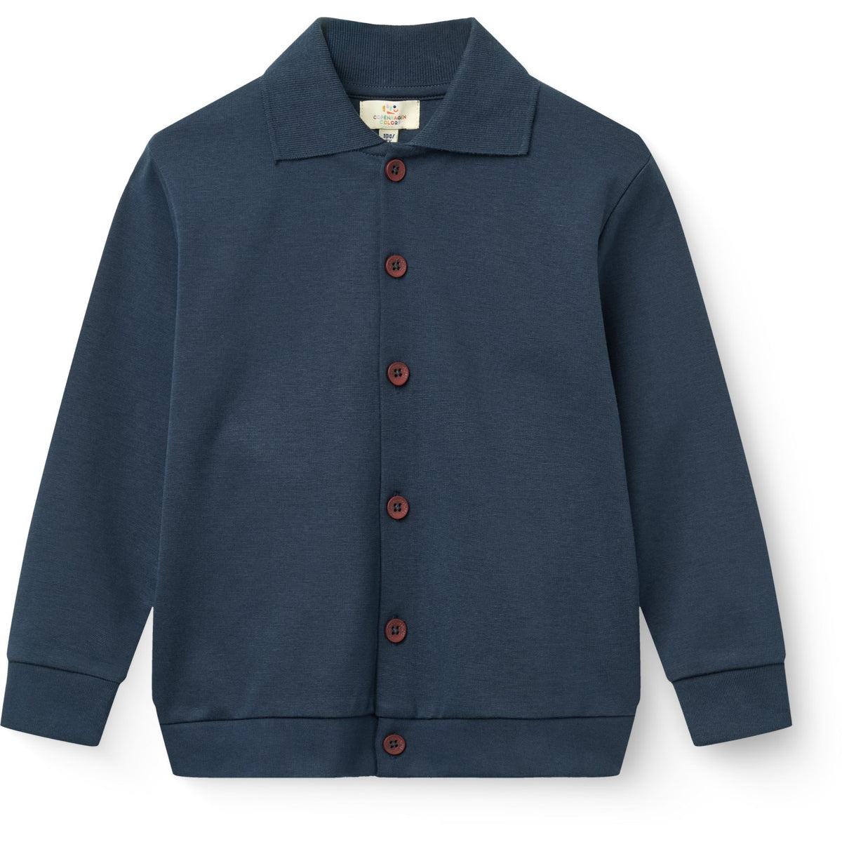 COPENHAGEN COLORS Navy Super Stretchy High School Cardigan