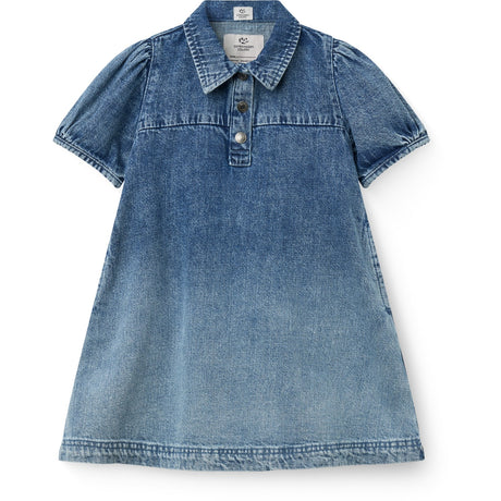 COPENHAGEN COLORS Block Spray Denim Dress W. Block Spray