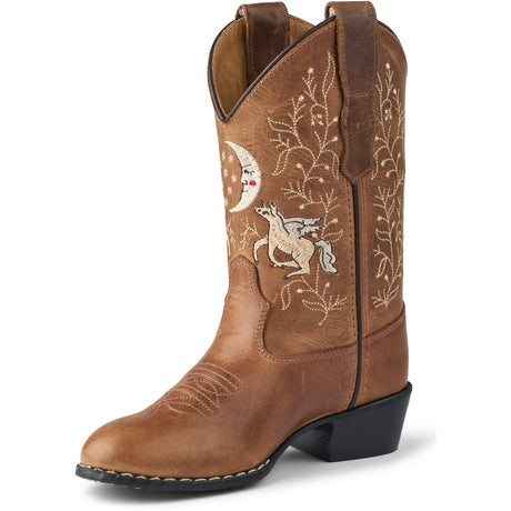COPENHAGEN COLORS Cognac Unicorn Cowboy Boots