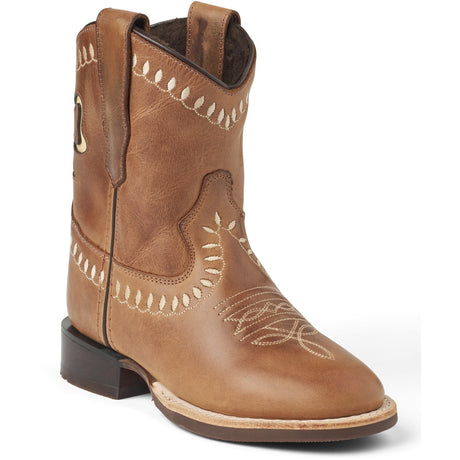 COPENHAGEN COLORS Cognac Bow Boot W. Warm Lining - Low