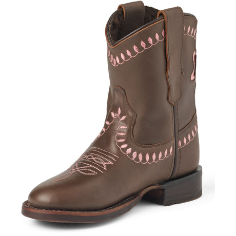 COPENHAGEN COLORS Dk. Brown Bow Boot W. Warm Lining - Low