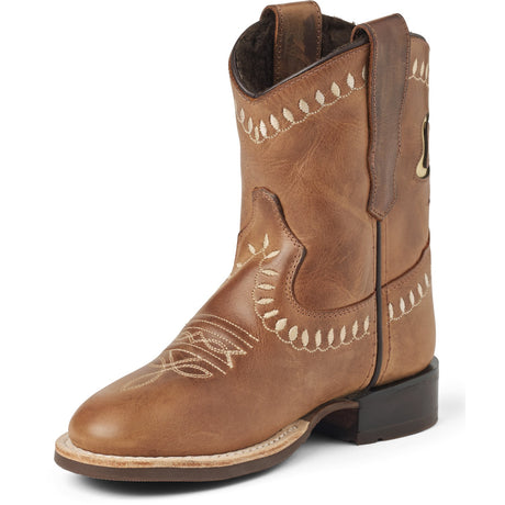 COPENHAGEN COLORS Cognac Bow Boot W. Warm Lining - Low