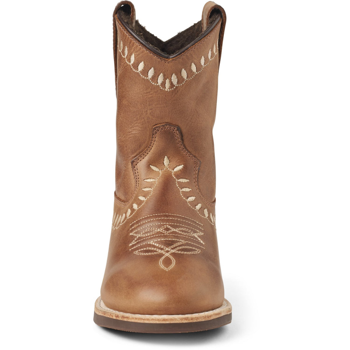 COPENHAGEN COLORS Cognac Bow Boot W. Warm Lining - Low