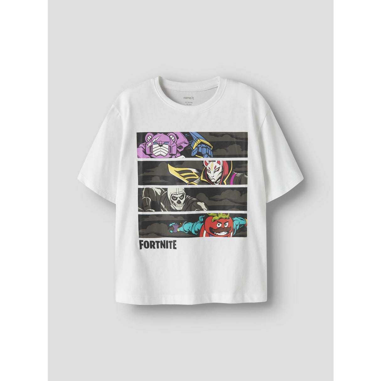 Name It Bright White Nkmamos Fortnite Ss Nreg Top Box Vde