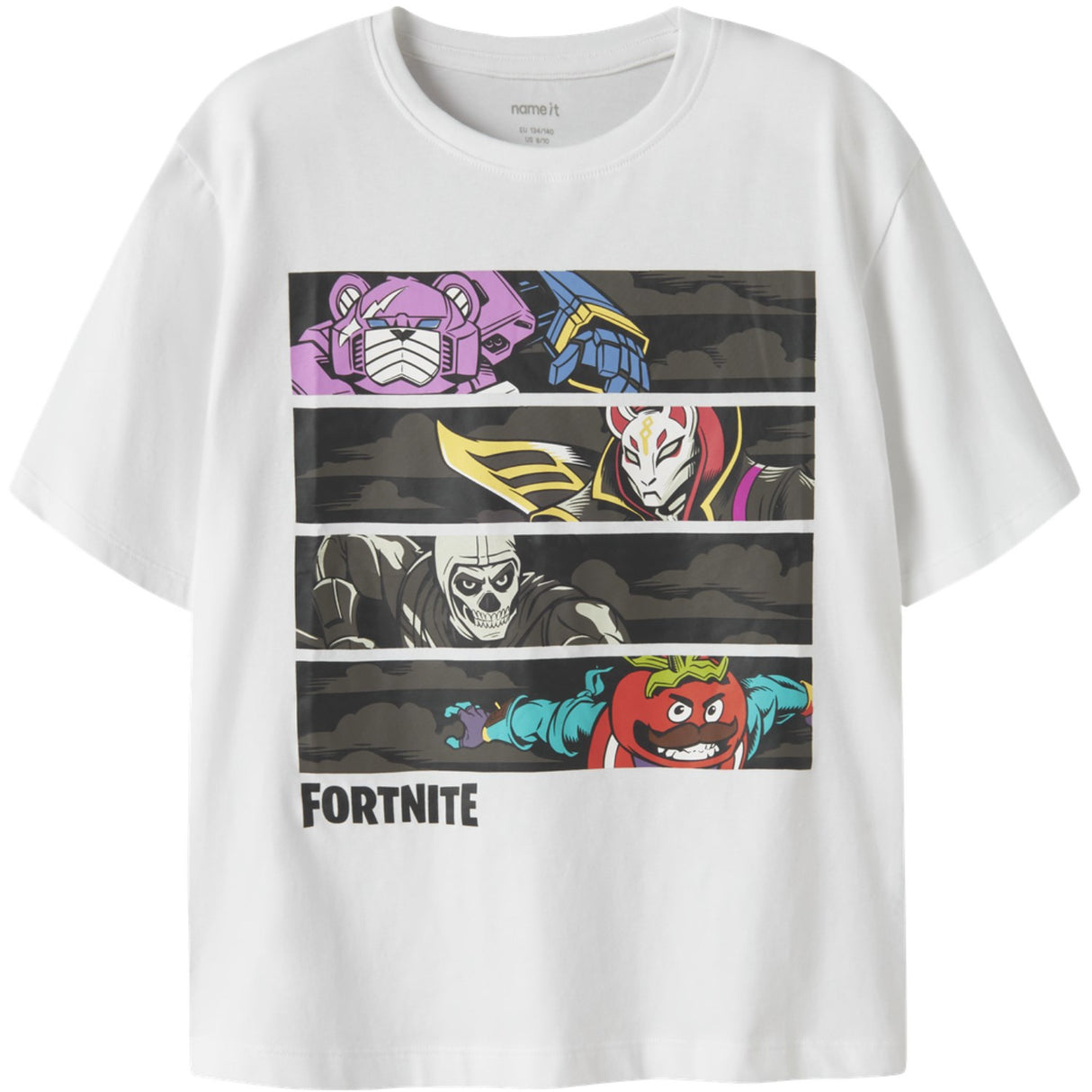 Name It Bright White Nkmamos Fortnite Ss Nreg Top Box Vde