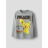 Name It Grey Melange Nkmsyx Pokemon Ls Nreg Top Box Noos Sky