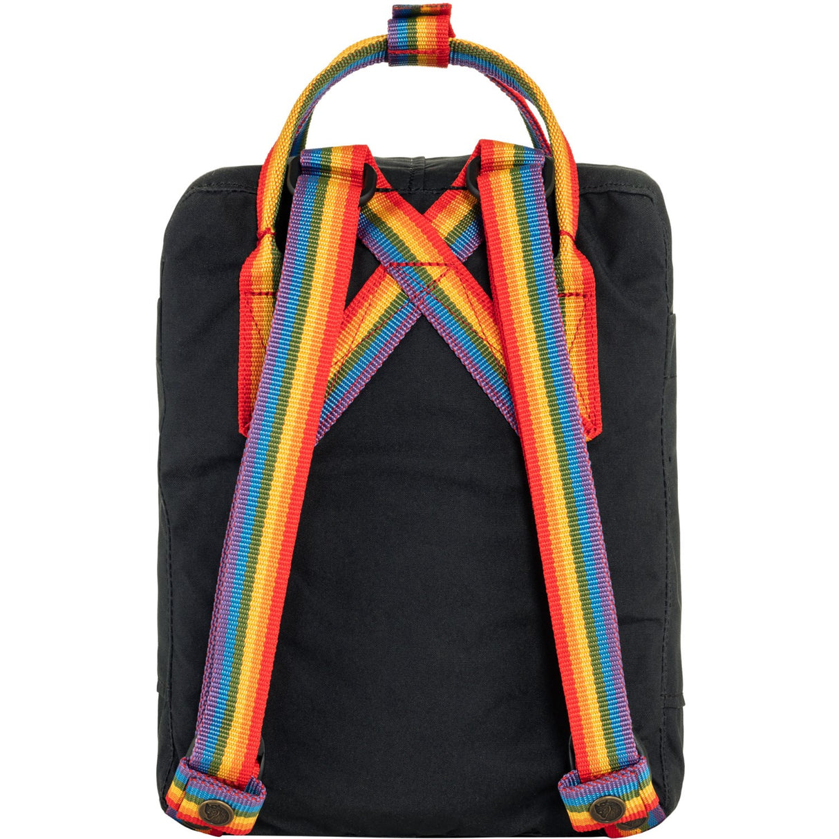 Fjällräven Black-Rainbow Pattern Kånken Rainbow Mini